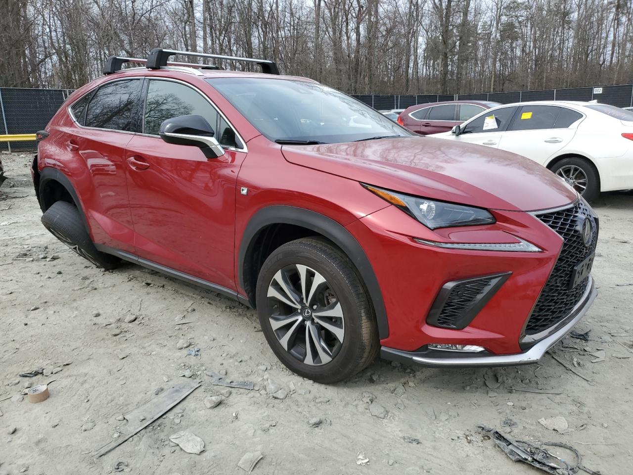 2019 Lexus NX VIN JTJBARBZ0K2195012 Copart auction photo, side / undercarriage damage thumbnail 4