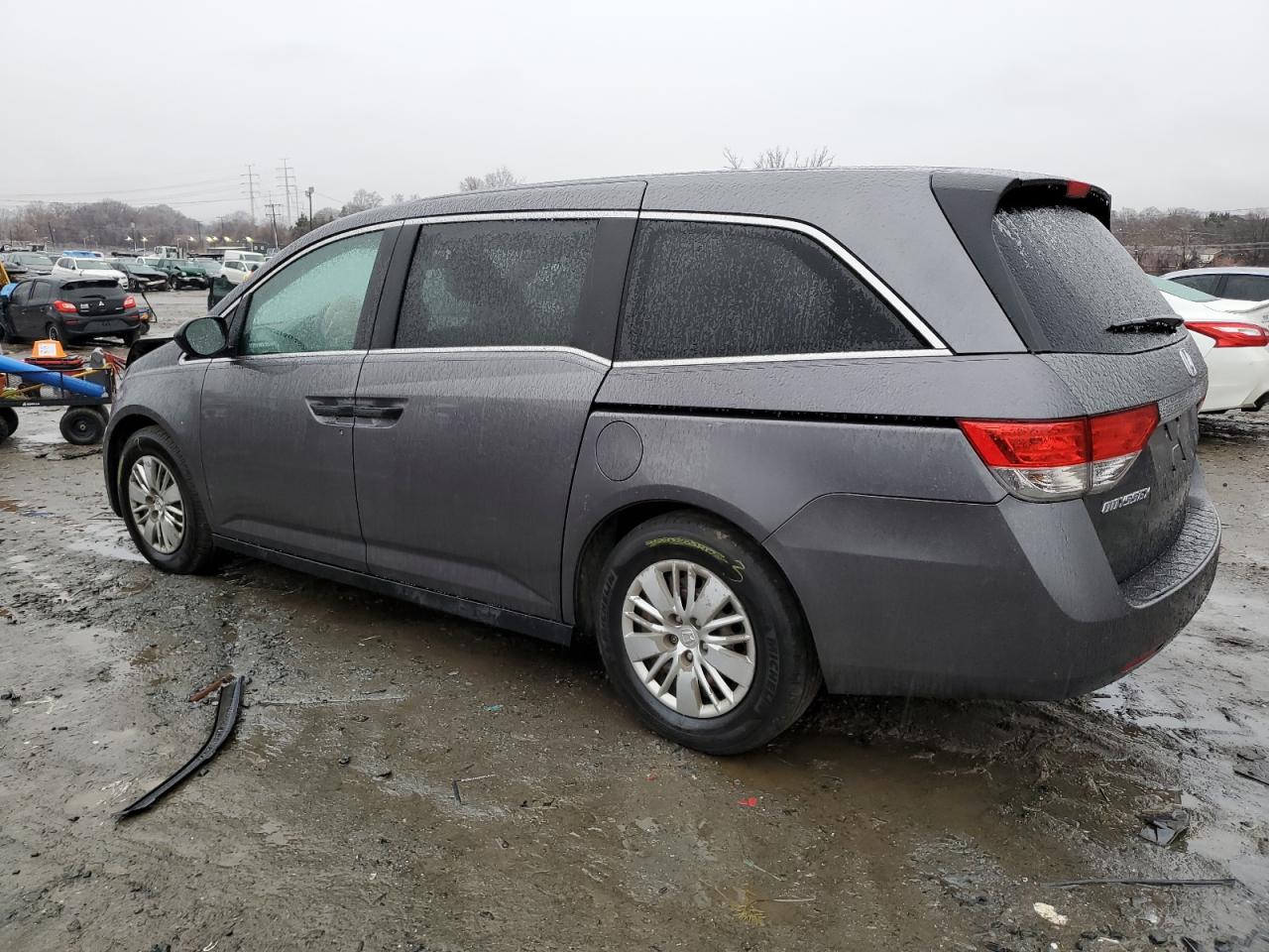 2014 Honda Odyssey VIN 5FNRL5H27EB009952 Copart auction photo, front end damage thumbnail 2