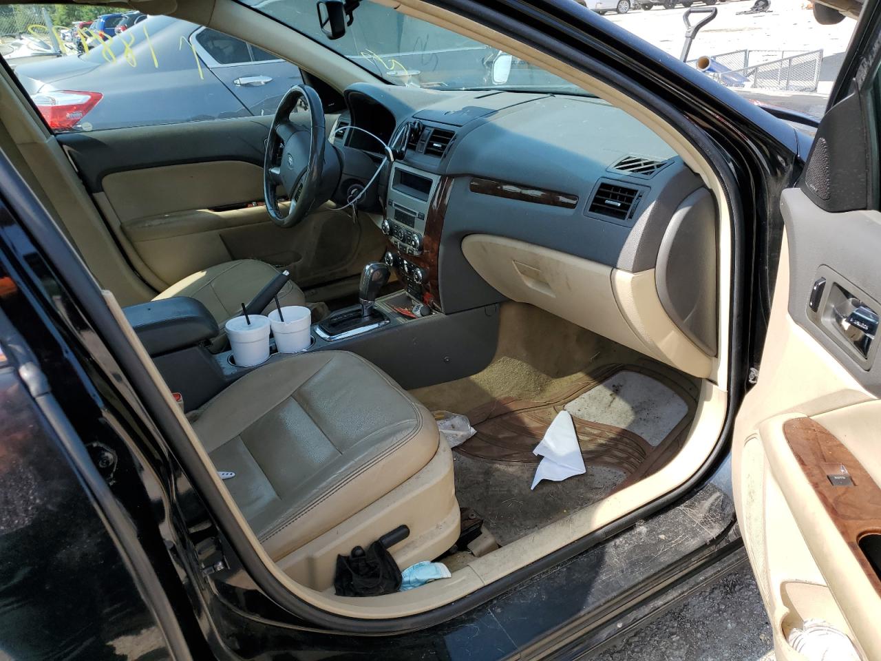 2012 Ford Fusion VIN 3FAHP0JG7CR135495 Copart auction photo, side / front end damage thumbnail 5