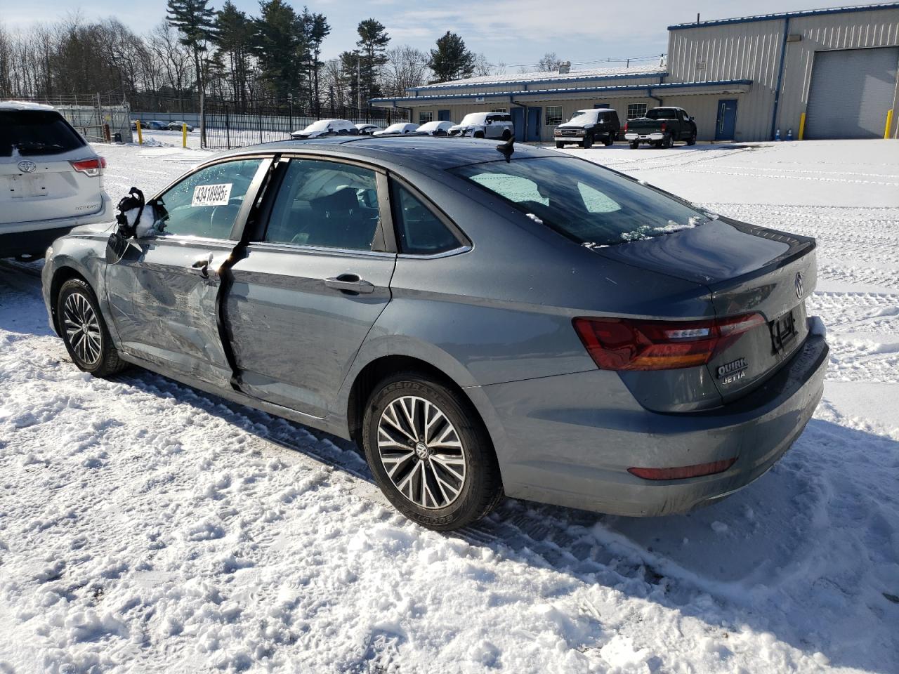 2019 Volkswagen Jetta VIN 3VWC57BU4KM253861 Copart auction photo, side / front end damage thumbnail 2