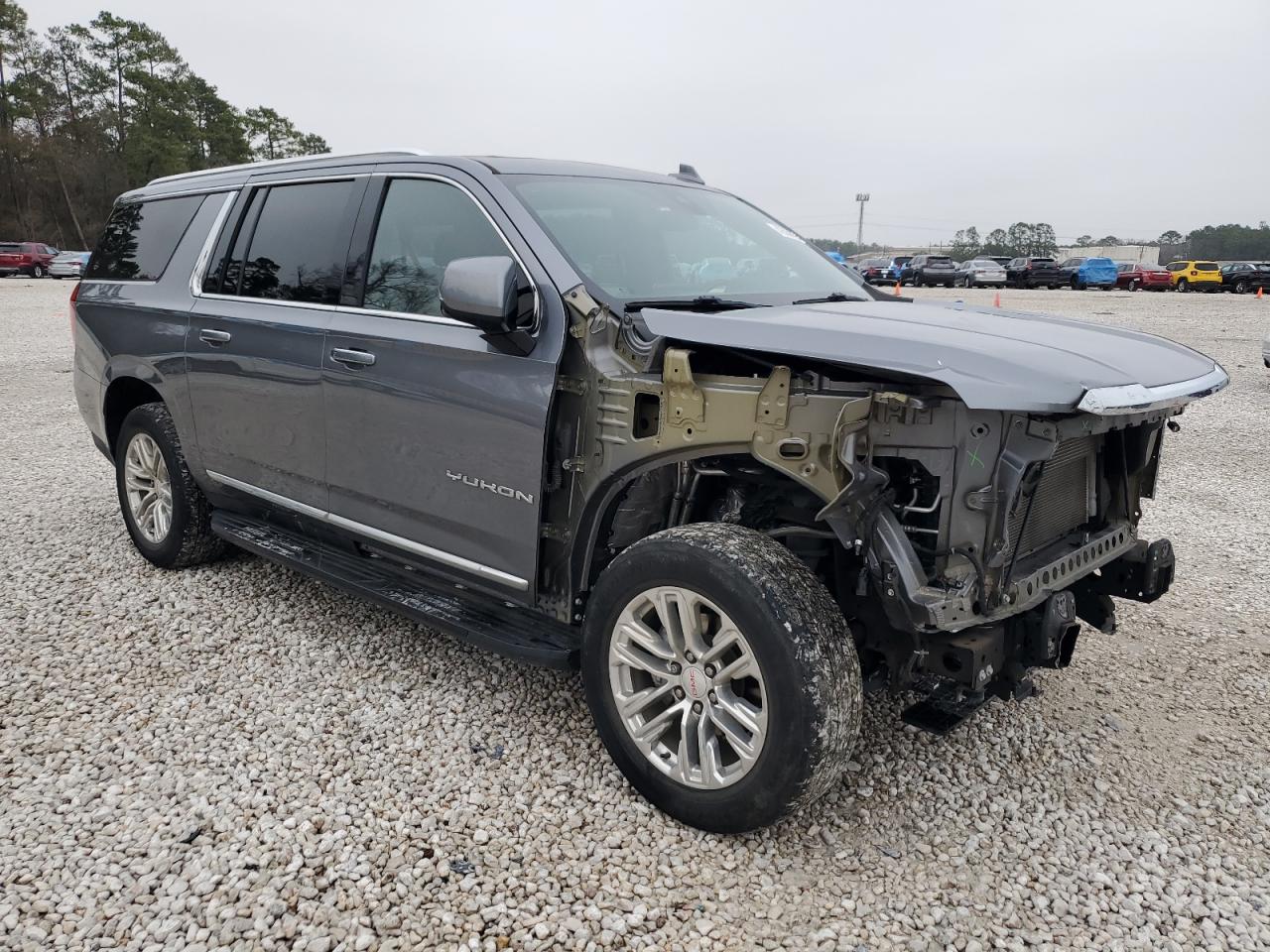 2022 GMC Yukon VIN 1GKS1GKD1NR166484 Copart auction photo, front end damage thumbnail 4