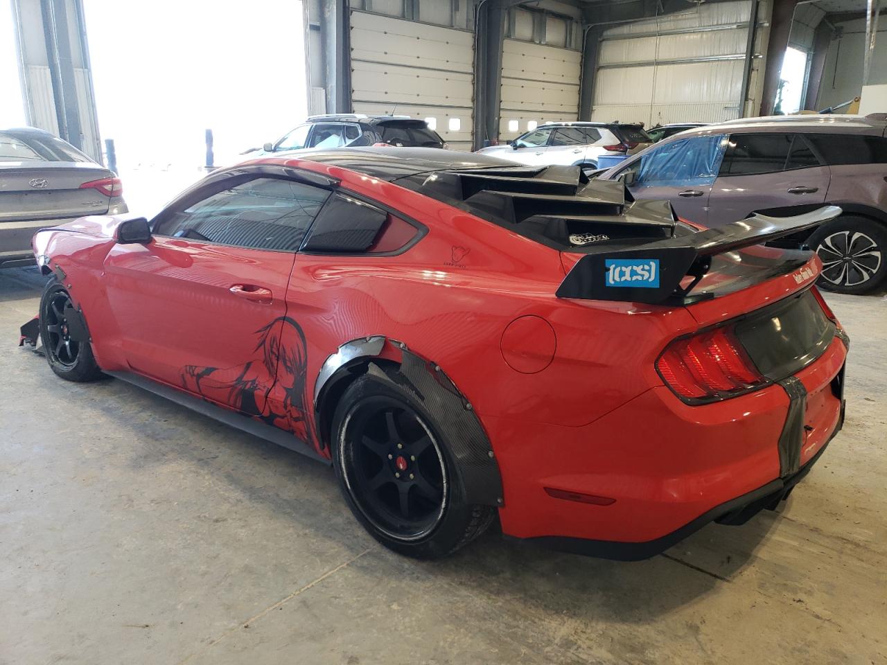 2018 Ford Mustang VIN 1FA6P8TH0J5135687 Copart auction photo, front end / rear end damage thumbnail 2