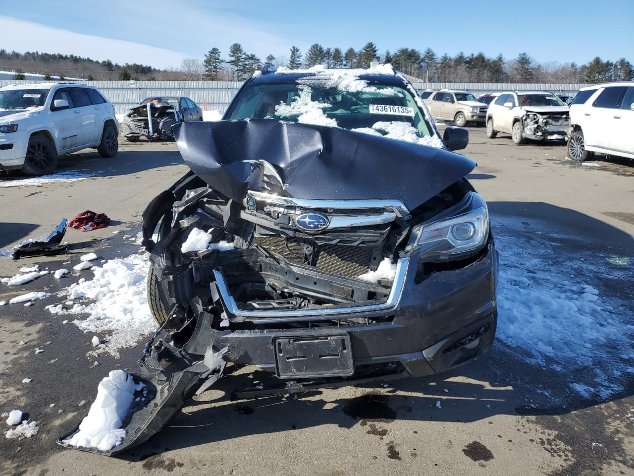 2018 Subaru Forester VIN JF2SJARC1JH572854 Copart auction photo, all over damage thumbnail 5