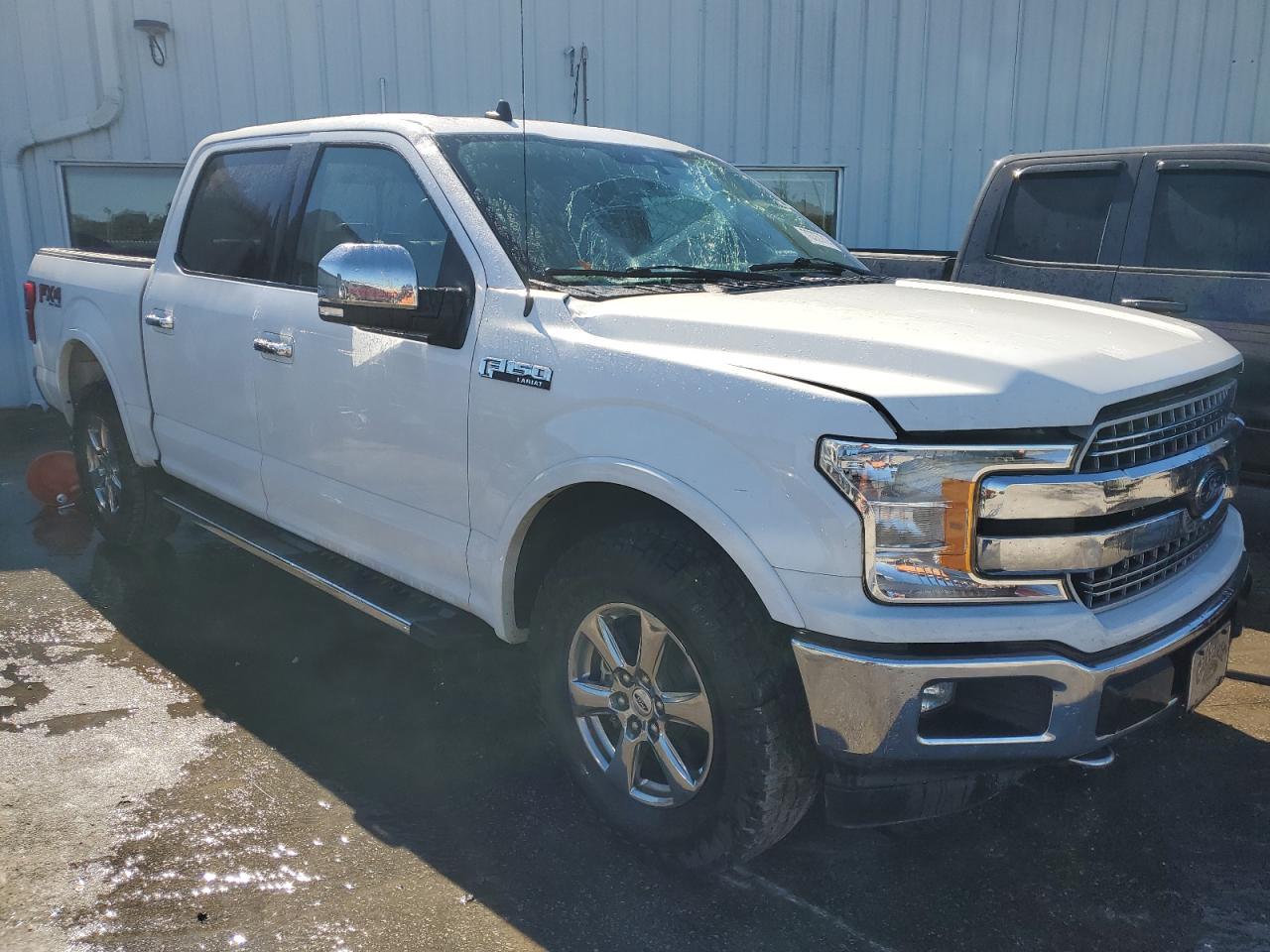2020 Ford F-150 VIN 1FTEW1E49LKE43116 Copart auction photo, top/roof damage thumbnail 4