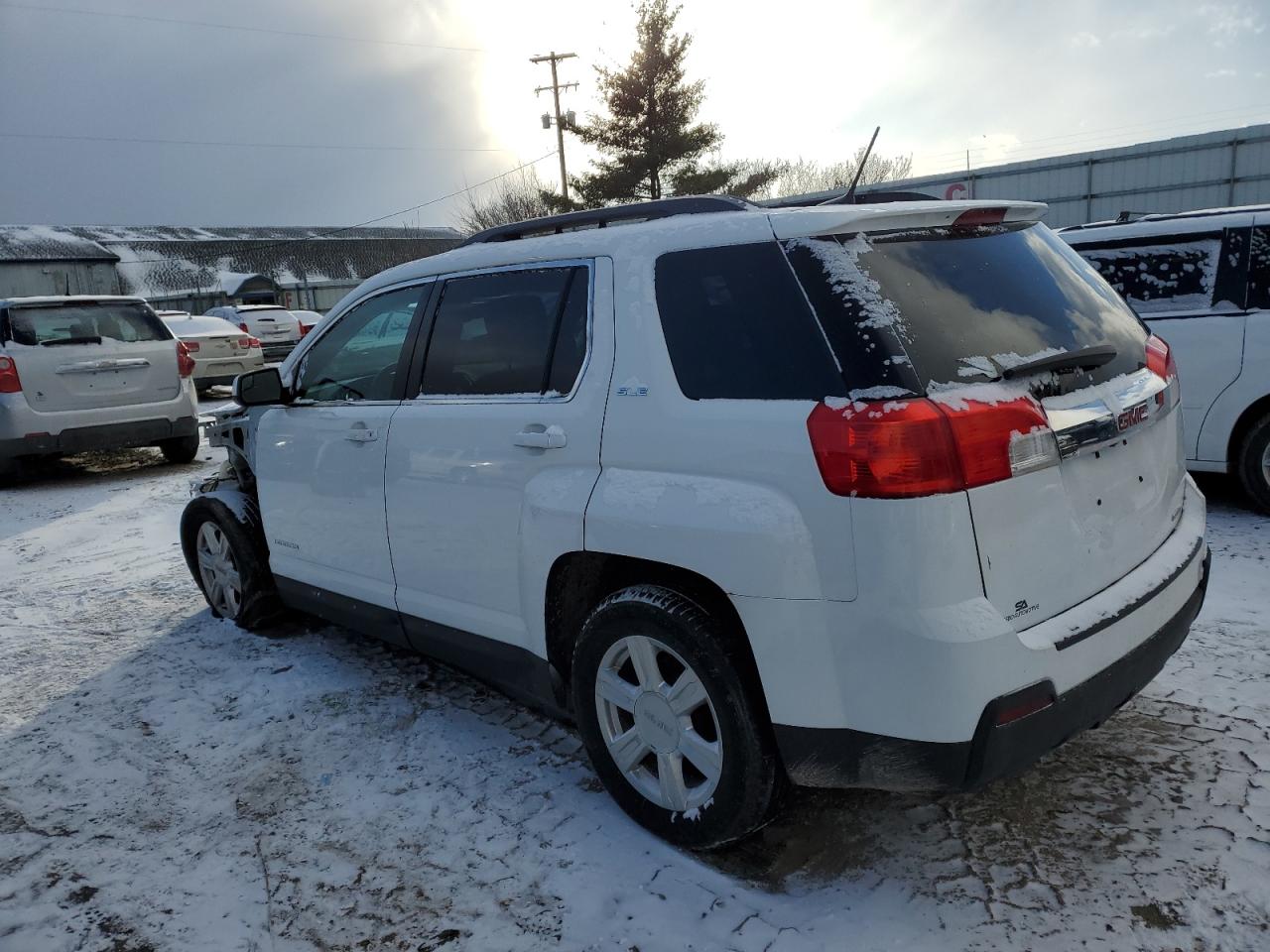 2014 GMC Terrain VIN 2GKFLWEK4E6353732 Copart auction photo, front end / side damage thumbnail 2