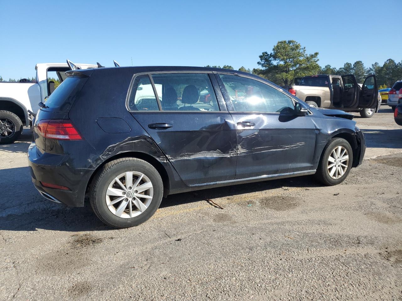 2019 Volkswagen Golf VIN 3VWG57AU4KM017519 Copart auction photo, all over damage thumbnail 3
