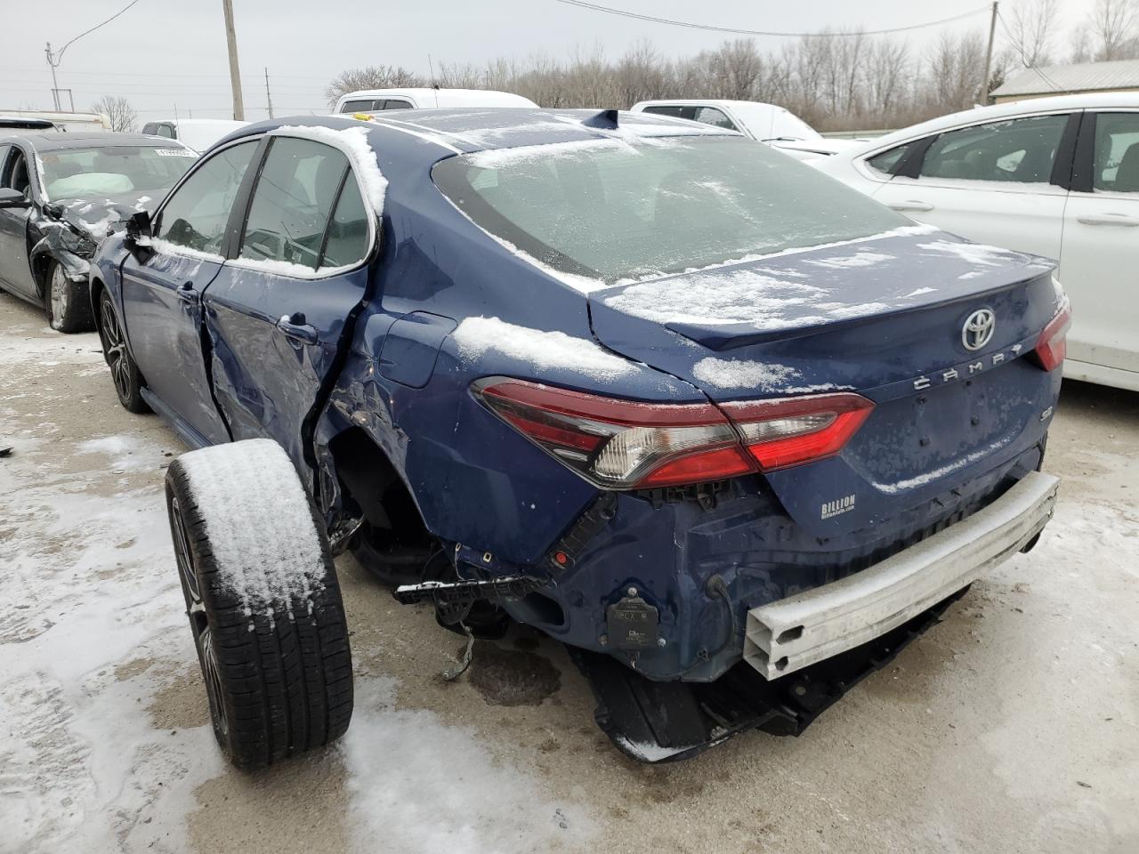 2023 Toyota Camry VIN 4T1G11AK4PU099373 Copart auction photo, rear end / side damage thumbnail 2
