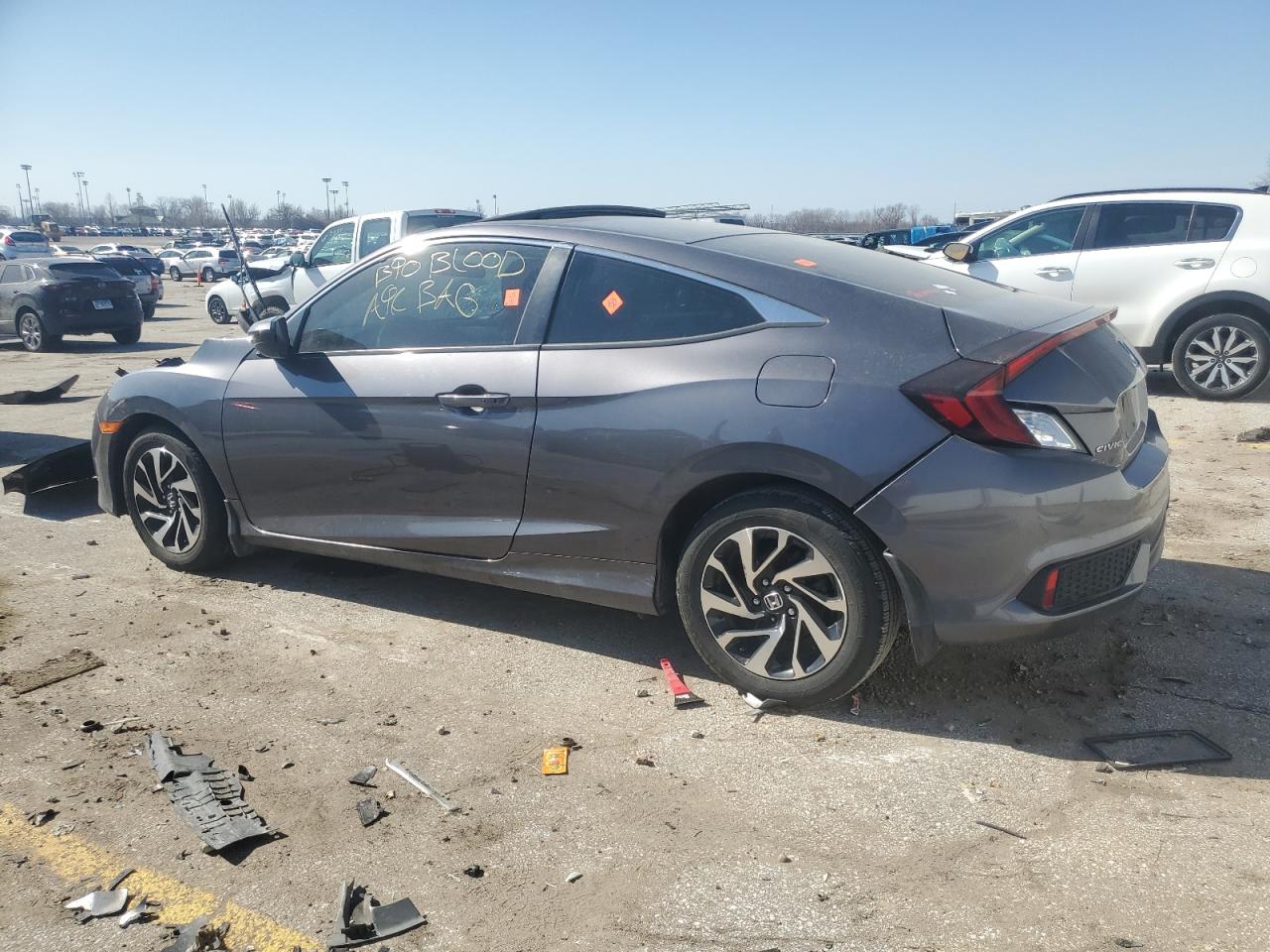 2017 Honda Civic VIN 2HGFC4B01HH307191 Copart auction photo, front end damage thumbnail 2