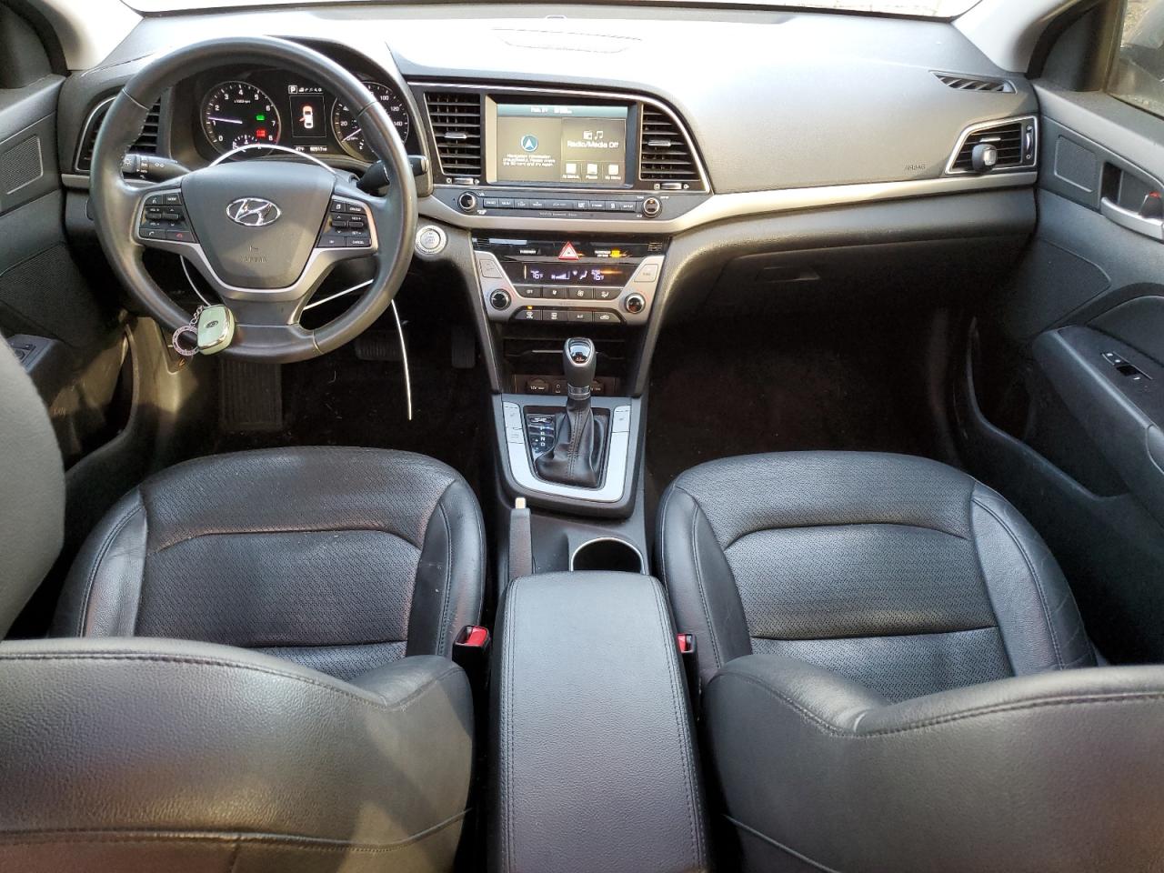 2017 Hyundai Elantra VIN KMHD84LFXHU269365 Copart auction photo, rear end damage thumbnail 8
