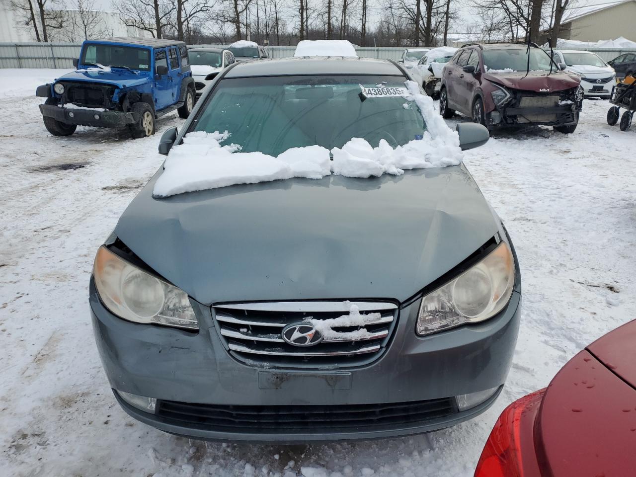 2010 Hyundai Elantra VIN KMHDU4AD2AU871504 Copart auction photo, all over / front end damage thumbnail 5