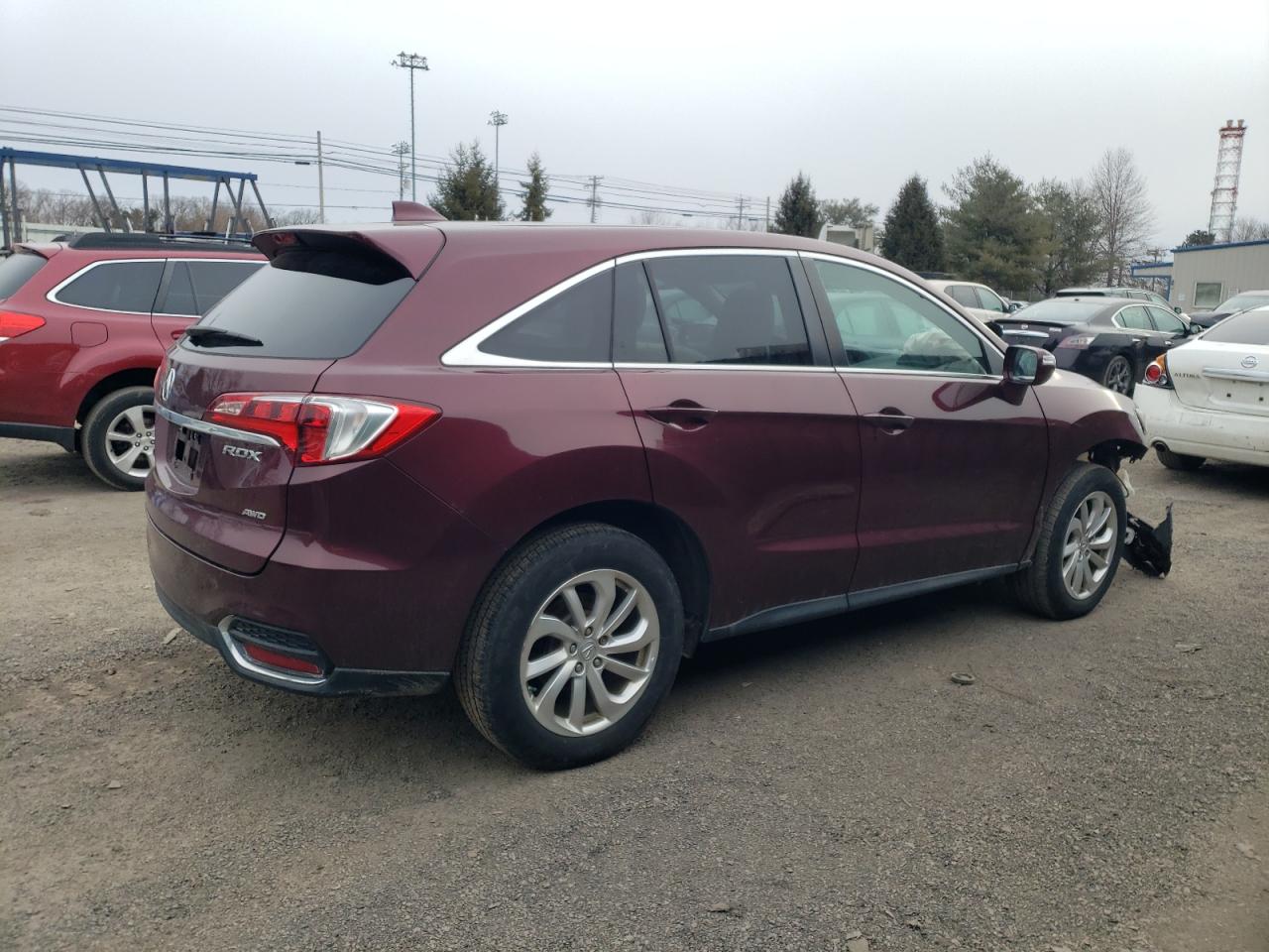 2018 Acura RDX VIN 5J8TB4H36JL008991 Copart auction photo, front end damage thumbnail 3