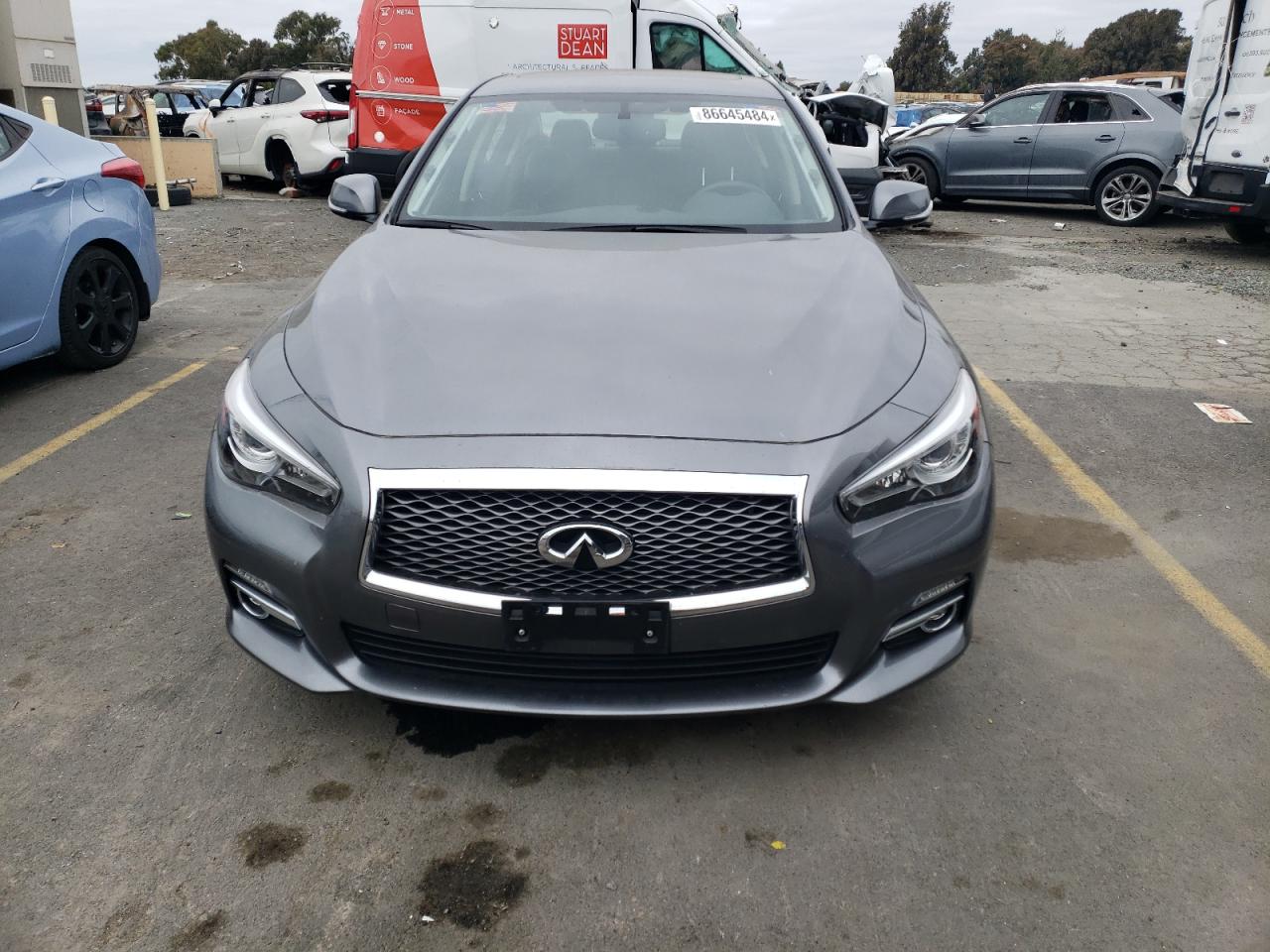2015 Infiniti Q50 VIN JN1BV7AP4FM354381 Copart auction photo, rear end damage thumbnail 5