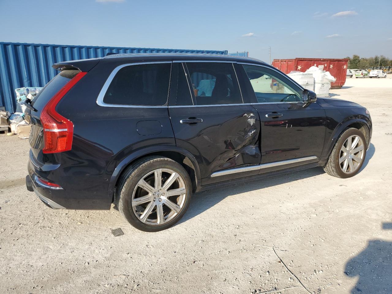 2019 Volvo XC90 VIN YV4A22PL2K1477744 Copart auction photo, side damage thumbnail 3