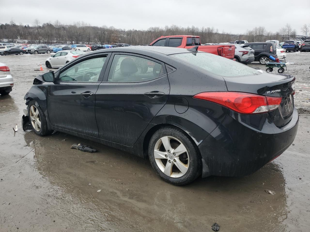 2013 Hyundai Elantra VIN 5NPDH4AEXDH212716 Copart auction photo, front end damage thumbnail 2