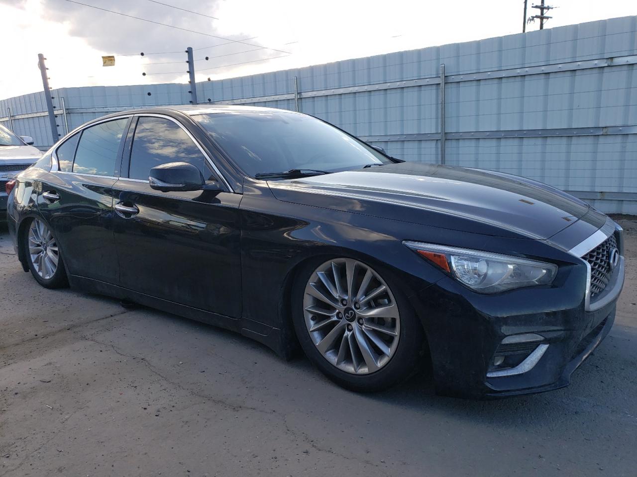 2021 Infiniti Q50 VIN JN1EV7BP9MM700661 Copart auction photo, undercarriage / minor dent/scratches damage thumbnail 4
