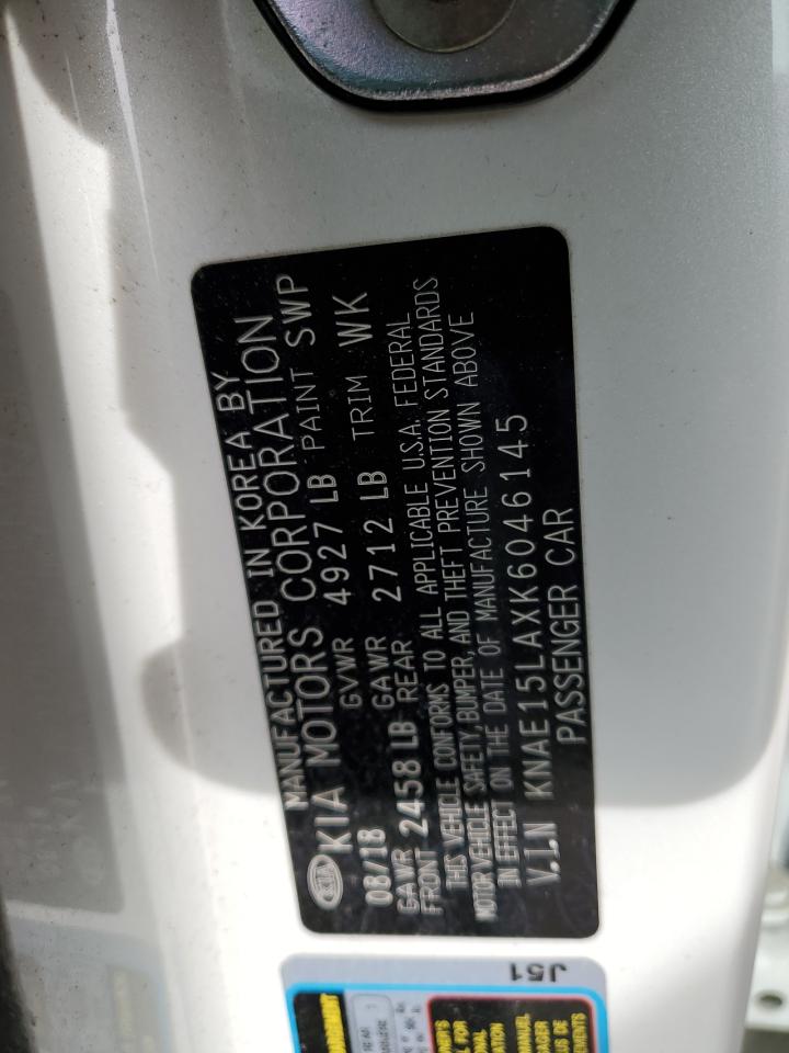 2019 KIA Stinger VIN KNAE15LAXK6046145 Copart auction photo, frame damage damage thumbnail 13