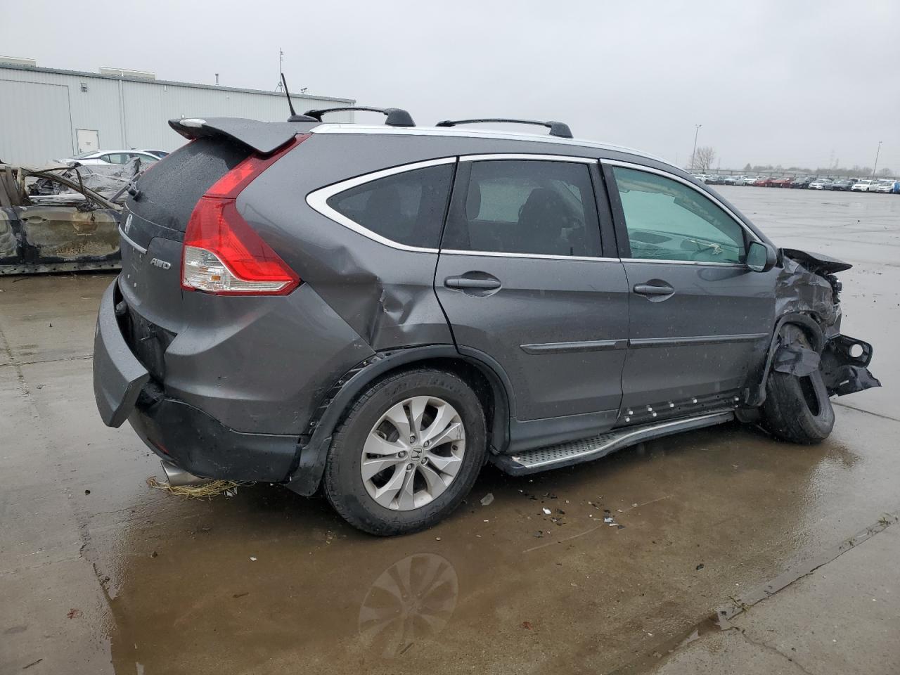 2014 Honda CR-V VIN 2HKRM4H75EH601824 Copart auction photo, all over damage thumbnail 3