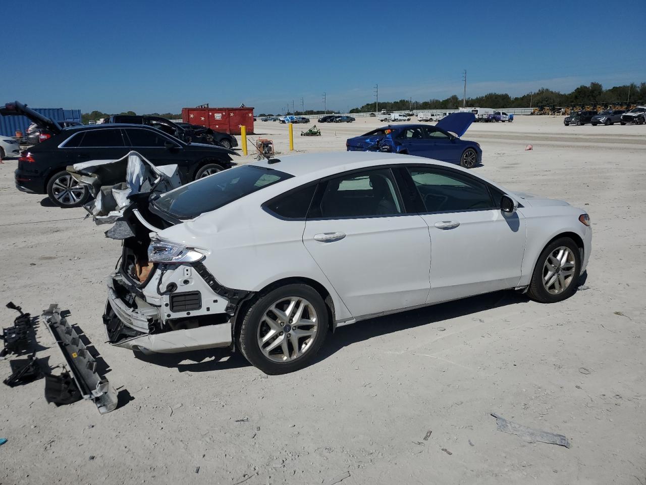 2015 Ford Fusion VIN 3FA6P0H77FR123817 Copart auction photo, rear end damage thumbnail 3