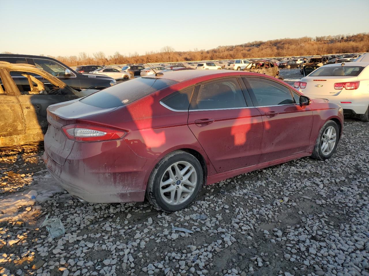 2014 Ford Fusion VIN 3FA6P0H70ER128954 Copart auction photo, front end damage thumbnail 3