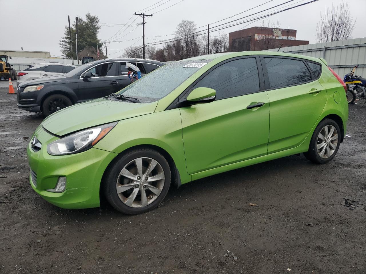 2013 Hyundai Accent VIN KMHCU5AE0DU076157 - Copart auction photo