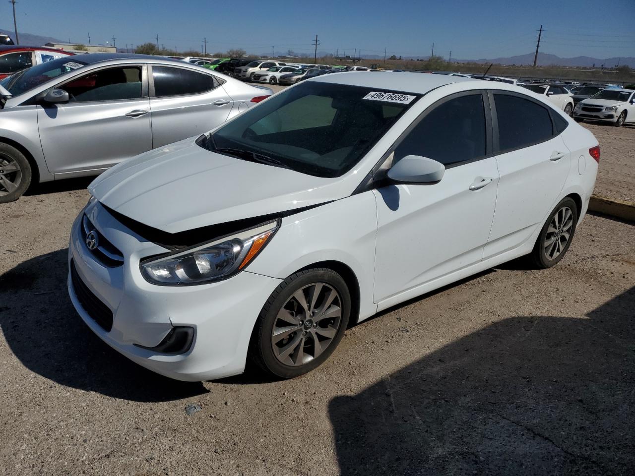 2017 Hyundai Accent VIN KMHCT4AE8HU337845 - Copart auction photo