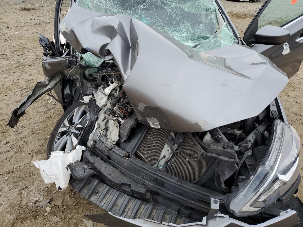 2019 Nissan Sentra VIN 3N1AB7AP8KY392384 Copart auction photo, front end damage thumbnail 12