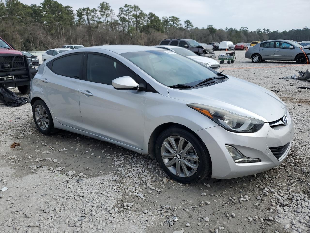 2016 Hyundai Elantra VIN KMHDH4AE6GU487957 Copart auction photo, rear end damage thumbnail 4