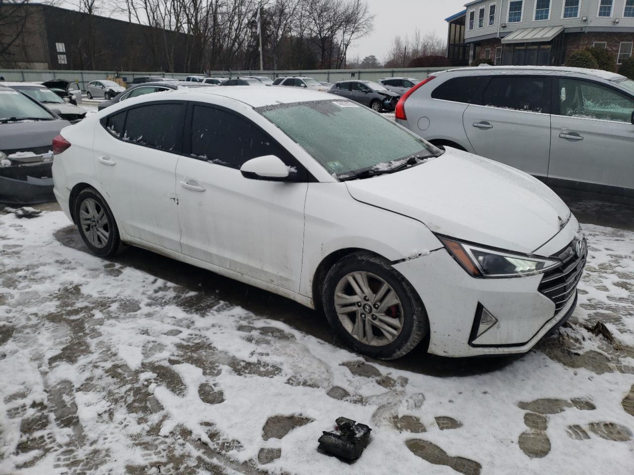 2019 Hyundai Elantra VIN 5NPD84LF7KH441194 Copart auction photo, front end / side damage thumbnail 4