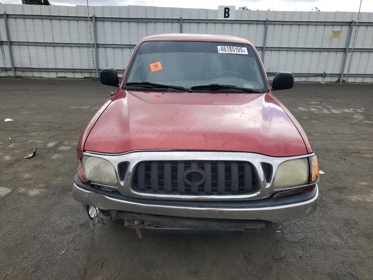 2004 Toyota Tacoma VIN 5TESN92NX4Z309097 Copart auction photo, stripped / front end damage thumbnail 5