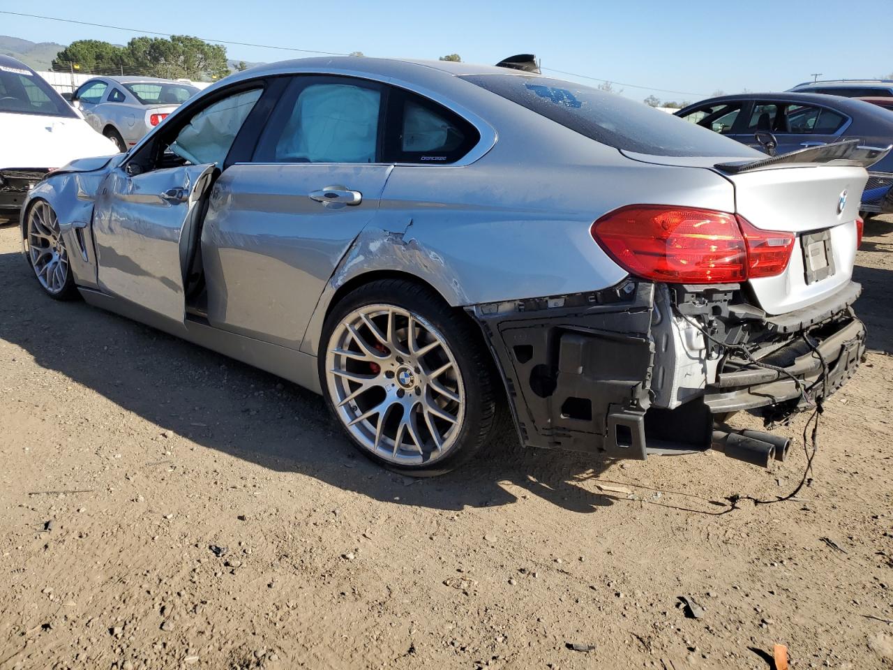 2016 BMW 4er VIN WBA4A9C53GGL88351 Copart auction photo, rollover damage thumbnail 2