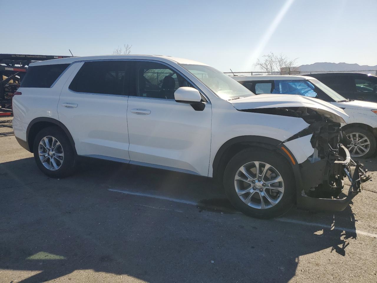 2020 Hyundai Palisade VIN KM8R14HE8LU095122 Copart auction photo, front end damage thumbnail 4