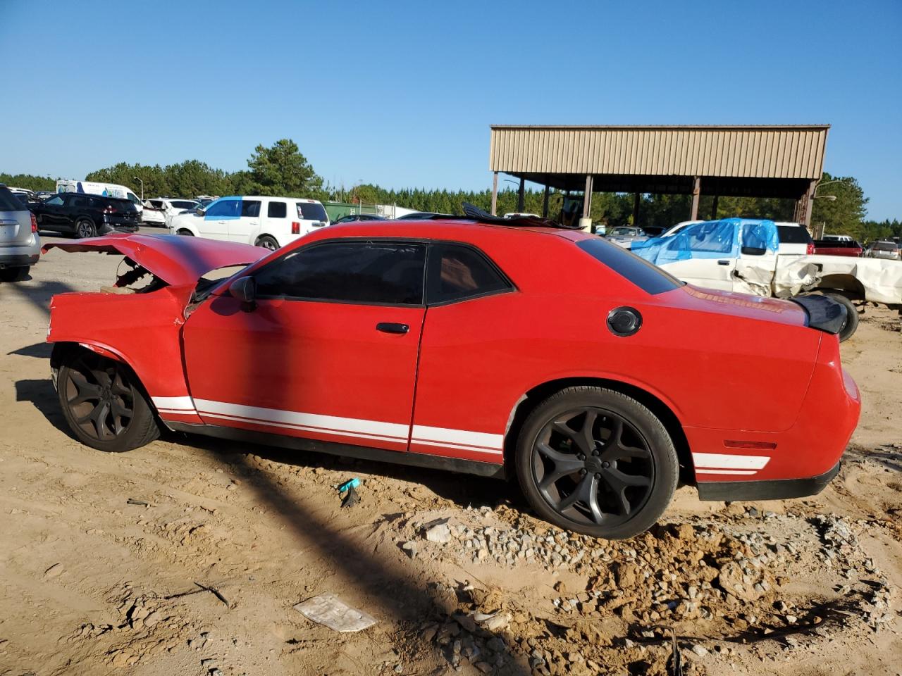 2017 Dodge Challenger VIN 2C3CDZAG0HH555527 Copart auction photo, front end damage thumbnail 2