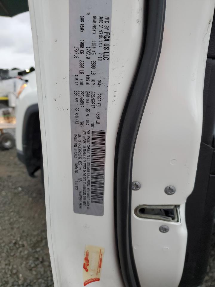 2018 Jeep Compass VIN 3C4NJDBB3JT481455 Copart auction photo, undercarriage damage thumbnail 13