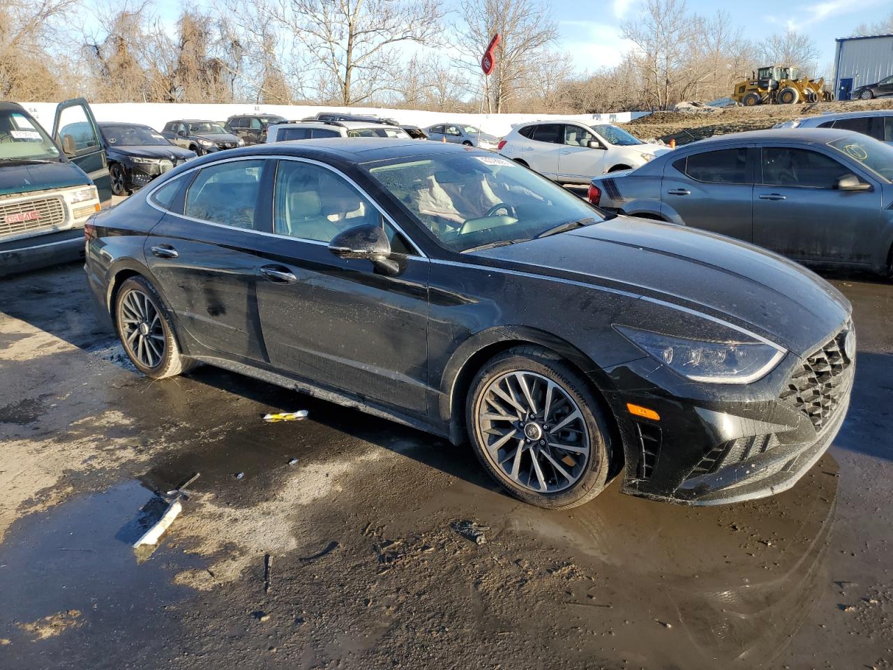 2021 Hyundai Sonata VIN 5NPEH4J24MH115800 Copart auction photo, side damage thumbnail 4