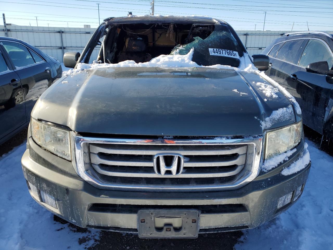 2007 Honda Ridgeline VIN 2HJYK16577H526309 Copart auction photo, burn damage thumbnail 5