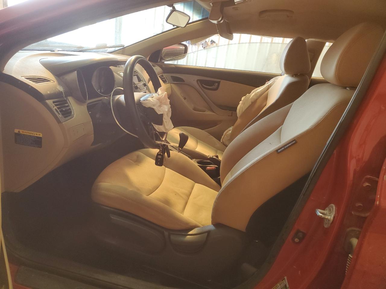 2013 Hyundai Elantra VIN KMHDH4AE0DU995563 Copart auction photo, front end / rear end damage thumbnail 7