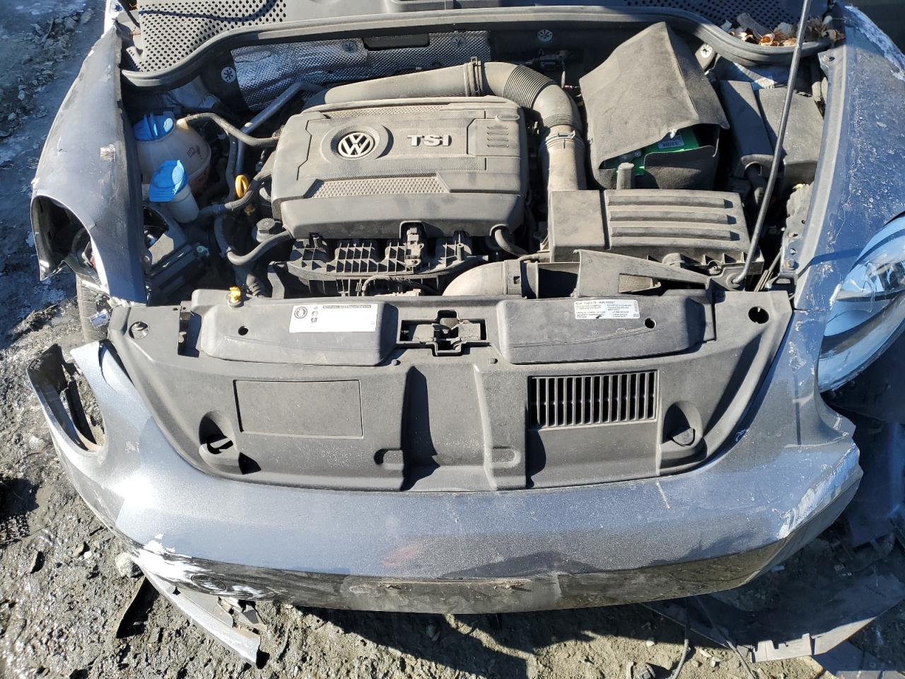 2016 Volkswagen Beetle VIN 3VWF17AT8GM635089 Copart auction photo, all over / undercarriage damage thumbnail 11