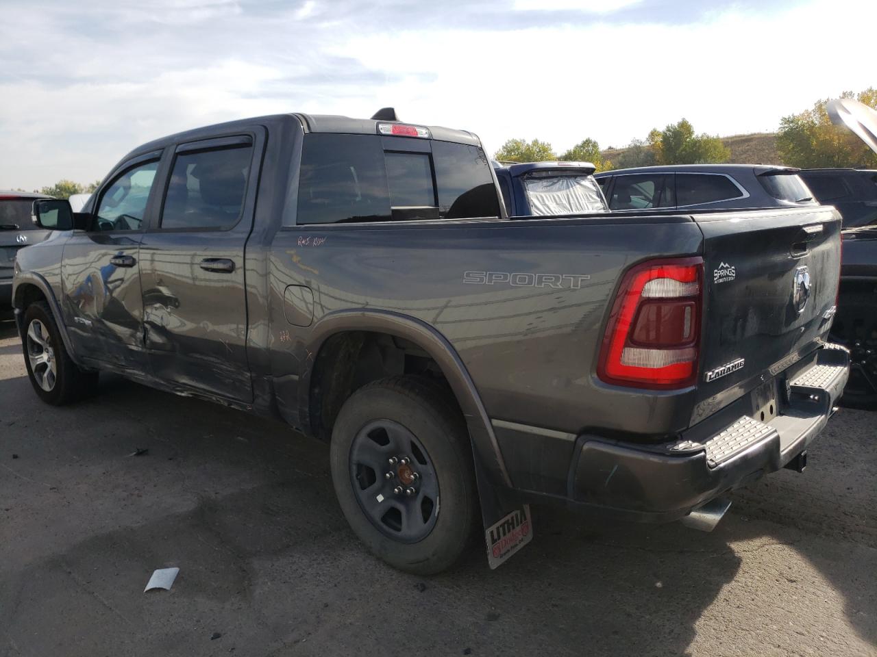 2021 RAM 1500 VIN 1C6SRFJM8MN529621 Copart auction photo, side / hail damage thumbnail 2
