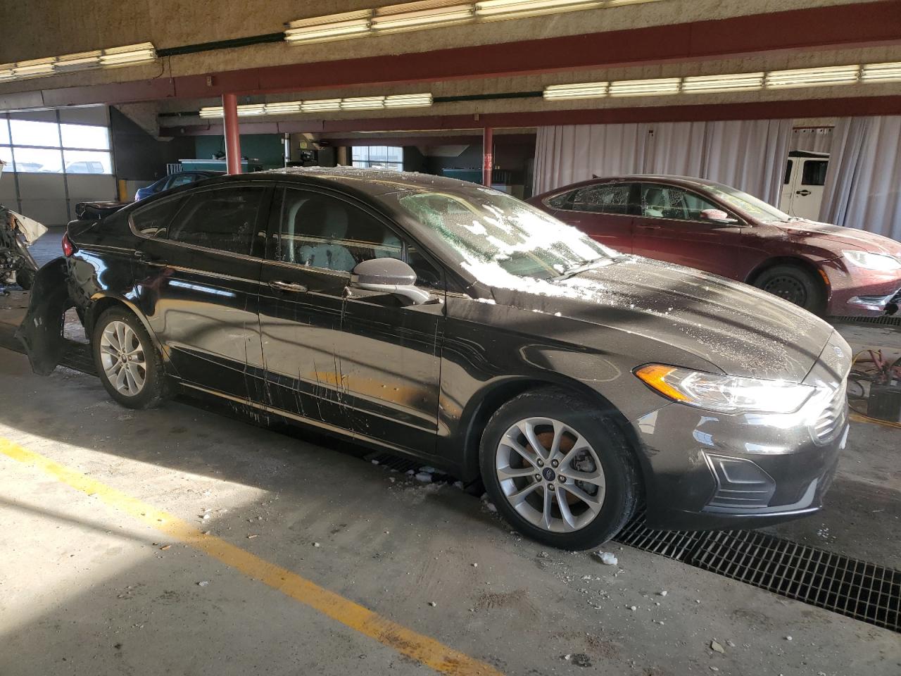 2020 Ford Fusion VIN 3FA6P0HD7LR190676 Copart auction photo, rear end damage thumbnail 4