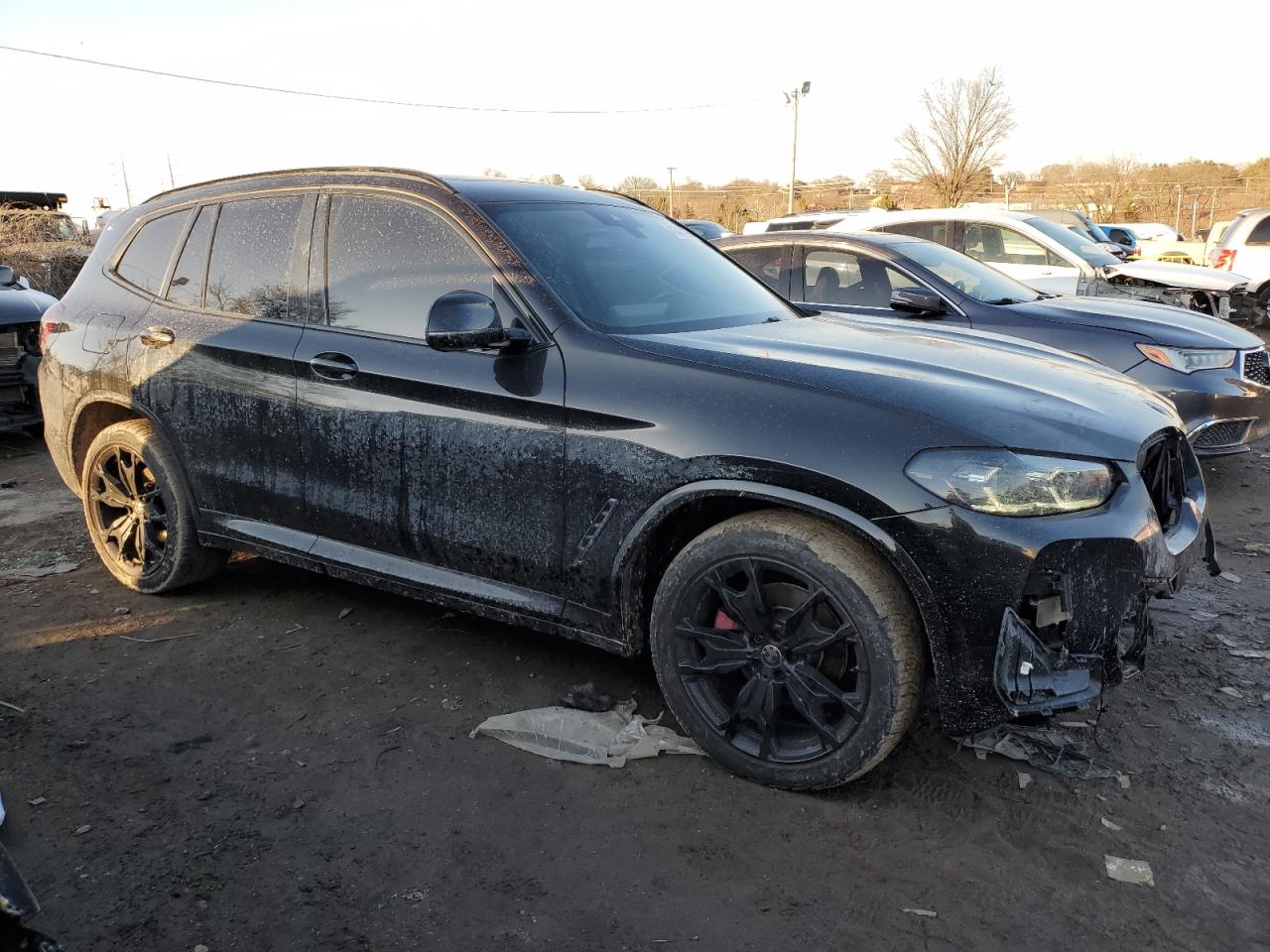 2022 BMW X3 VIN 5UX53DP0XN9K48557 Copart auction photo, front end damage thumbnail 4