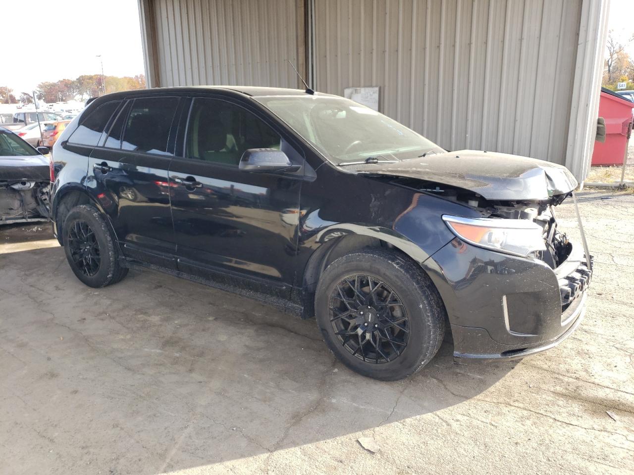 2014 Ford Edge VIN 2FMDK4AK7EBA72995 Copart auction photo, front end damage thumbnail 4