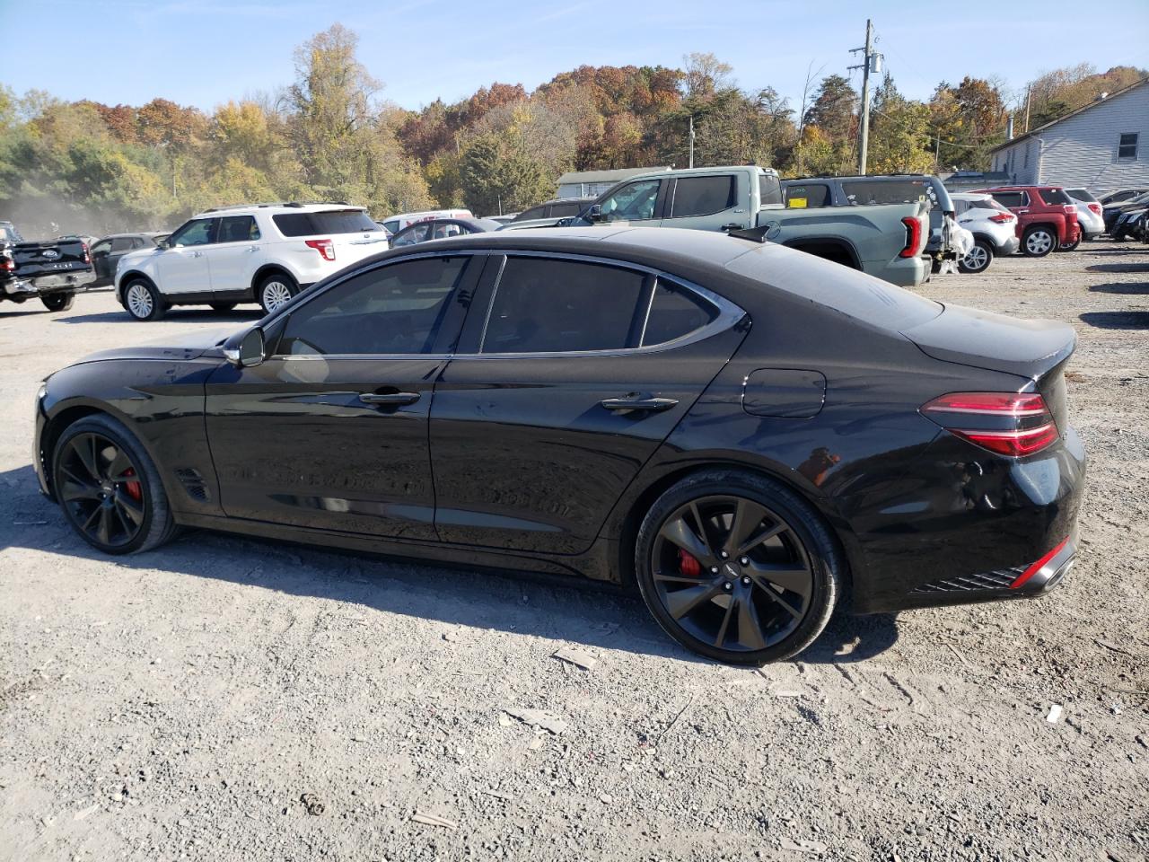 2022 Genesis G70 VIN KMTG54TE4NU096876 Copart auction photo, front end damage thumbnail 2