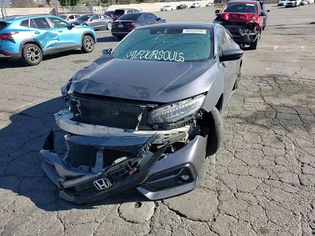 2020 Honda Civic VIN 2HGFC3A50LH752828 Copart auction photo, front end / side damage thumbnail 11