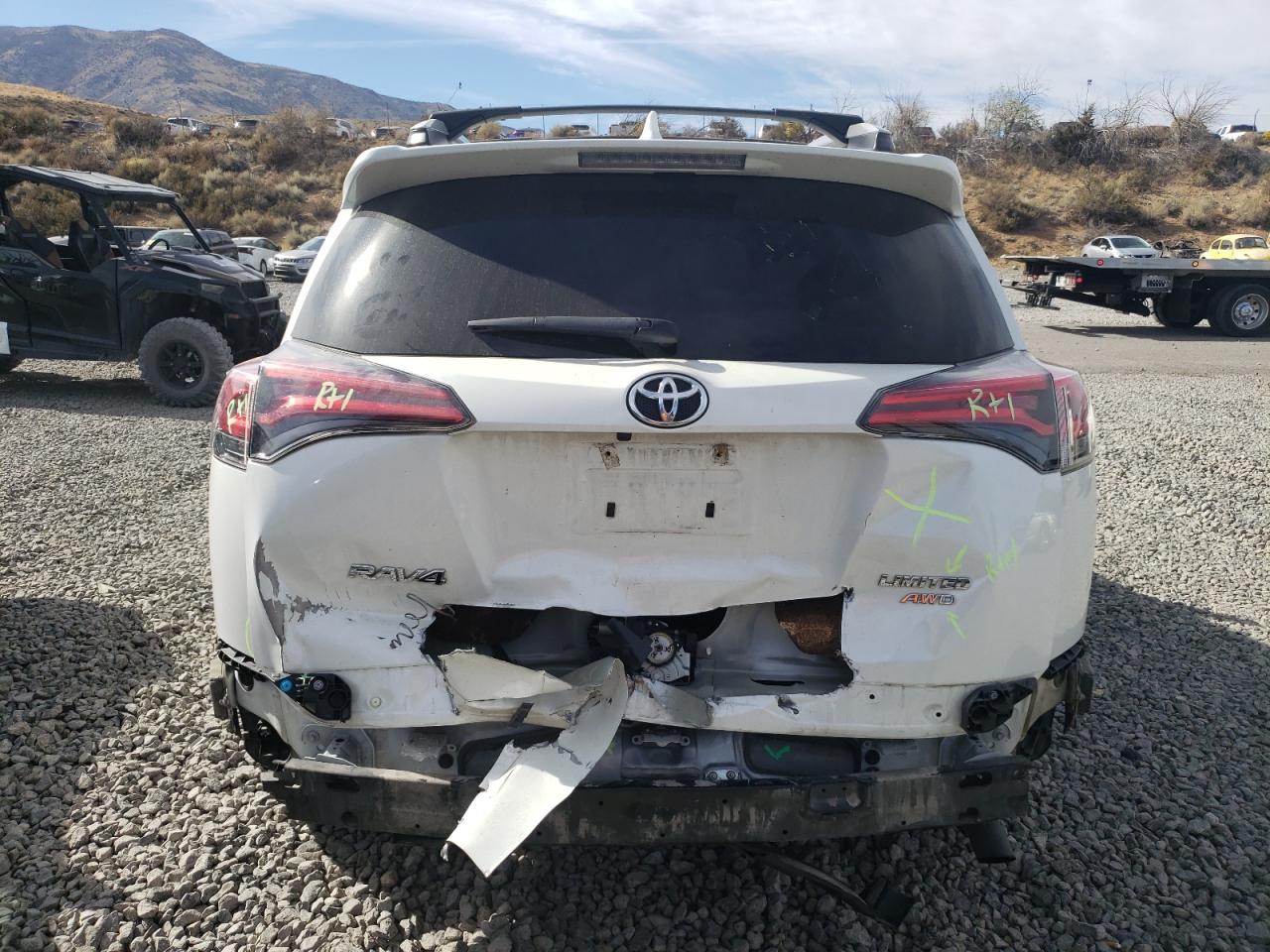 2017 Toyota RAV 4 VIN 2T3DFREV5HW648059 Copart auction photo, rear end damage thumbnail 6