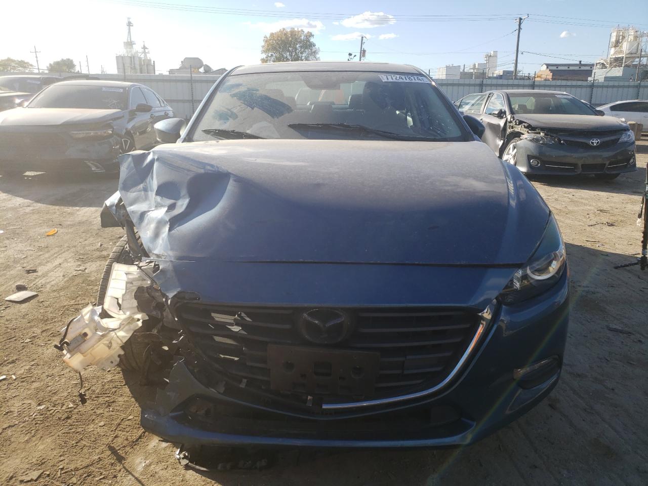 2017 Mazda 3 VIN 3MZBN1V75HM148382 Copart auction photo, front end damage thumbnail 5