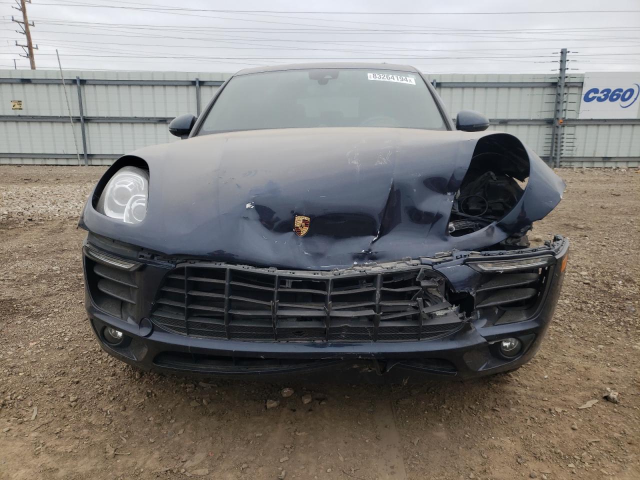 2017 Porsche Macan VIN WP1AB2A56HLB12749 Copart auction photo, front end / mechanical damage thumbnail 5