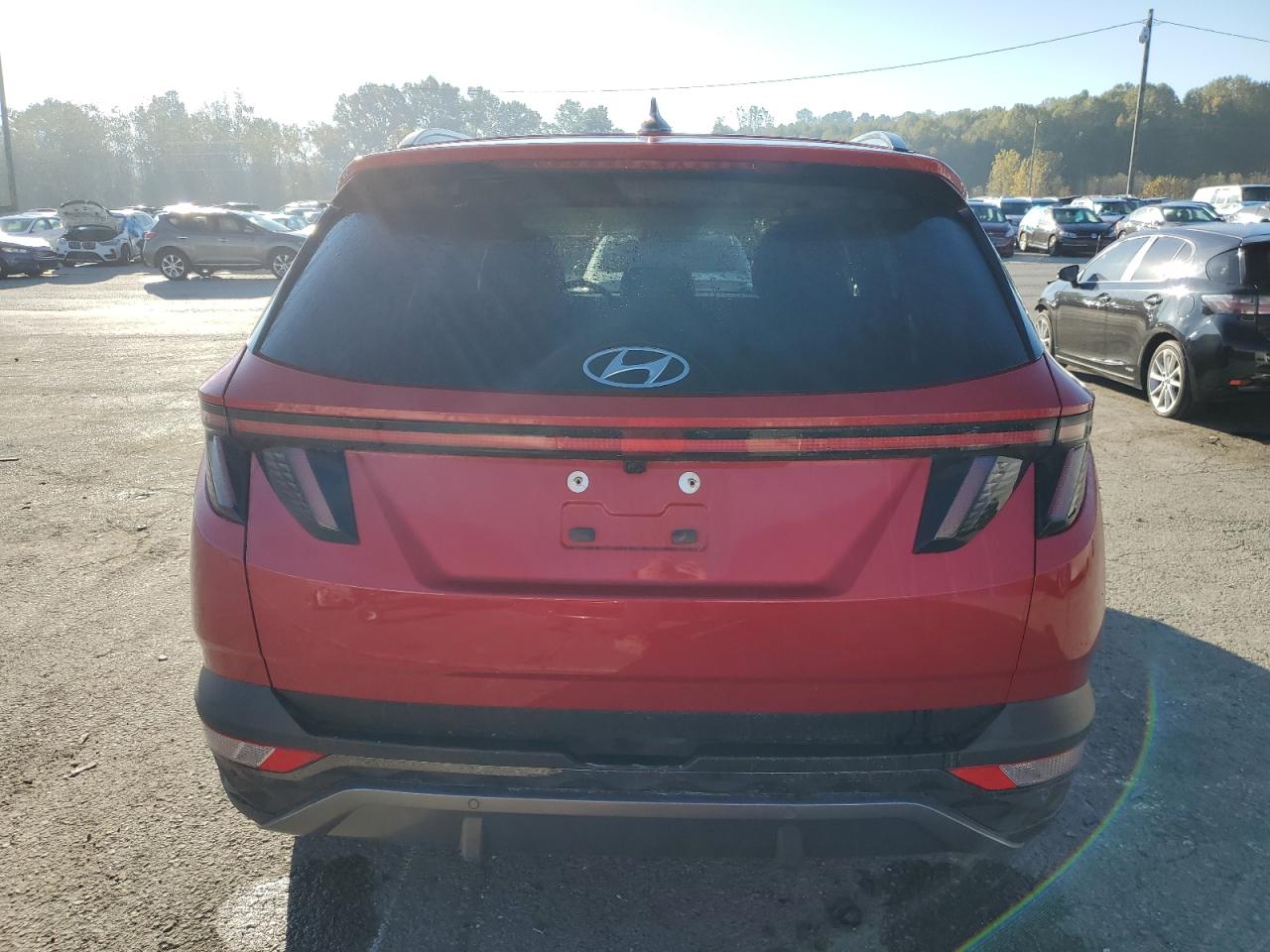 2022 Hyundai Tucson VIN 5NMJECAE9NH051862 Copart auction photo, front end / side damage thumbnail 6