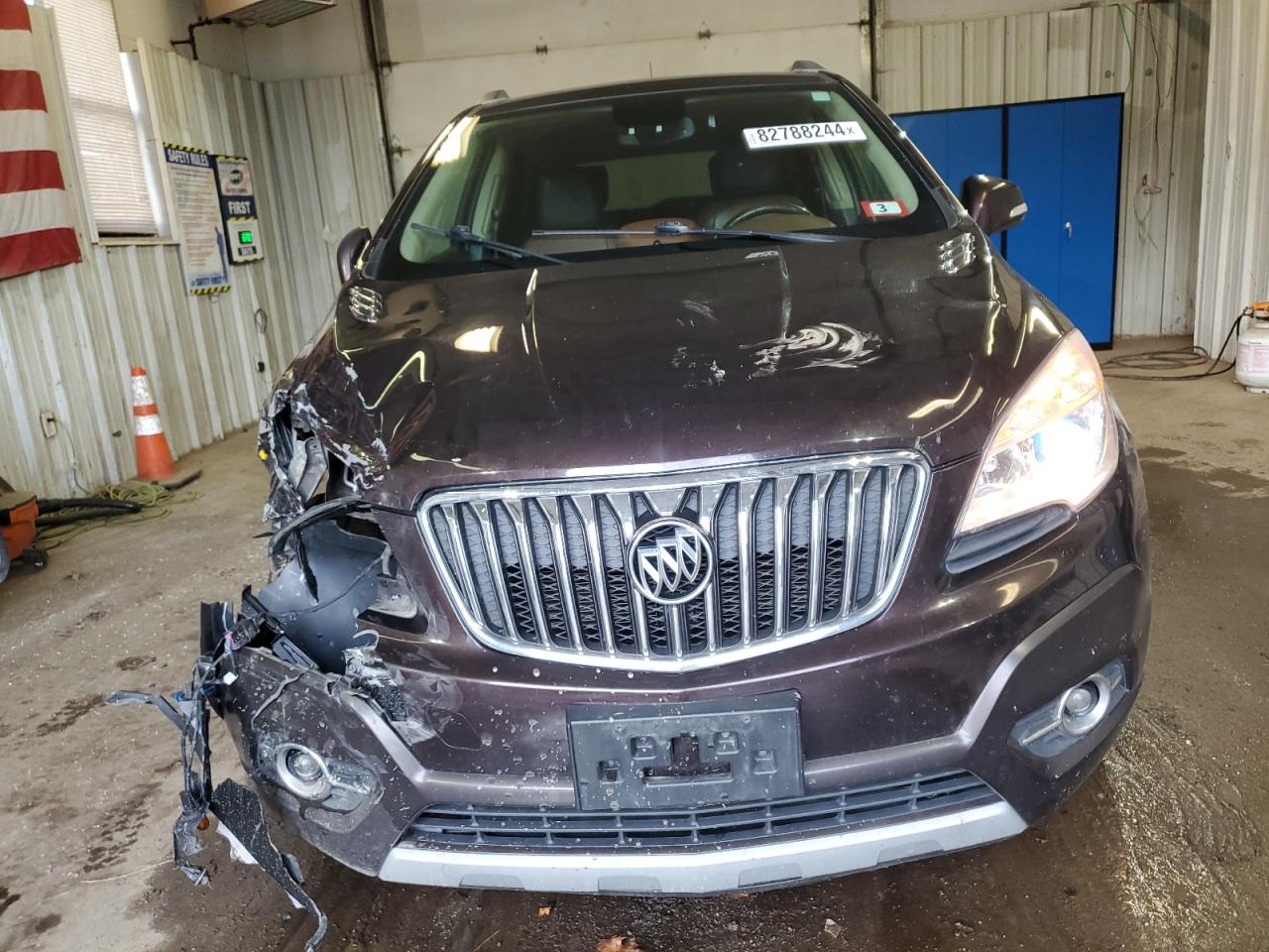2014 Buick Encore VIN KL4CJGSB8EB734831 Copart auction photo, front end / minor dent/scratches damage thumbnail 5