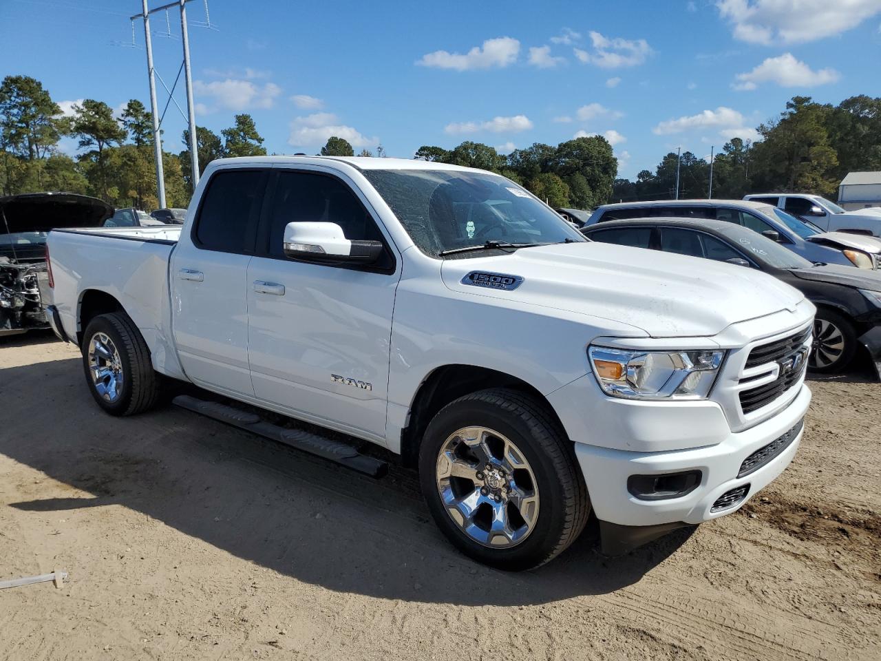 2019 RAM 1500 VIN 1C6RREBT1KN913008 Copart auction photo, side damage thumbnail 4