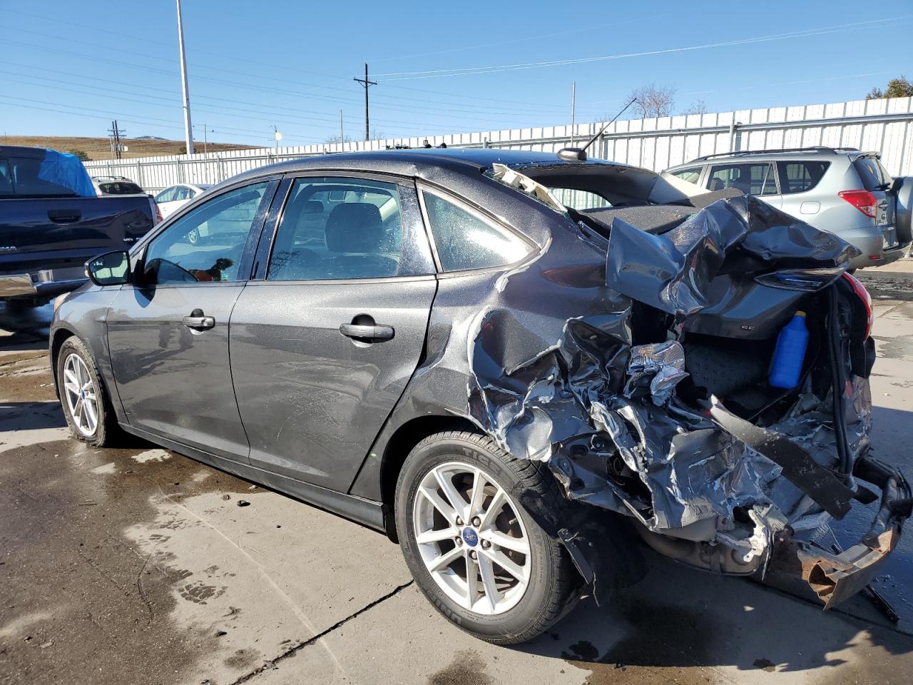 2017 Ford Focus VIN 1FADP3F28HL278006 Copart auction photo, rear end / side damage thumbnail 2
